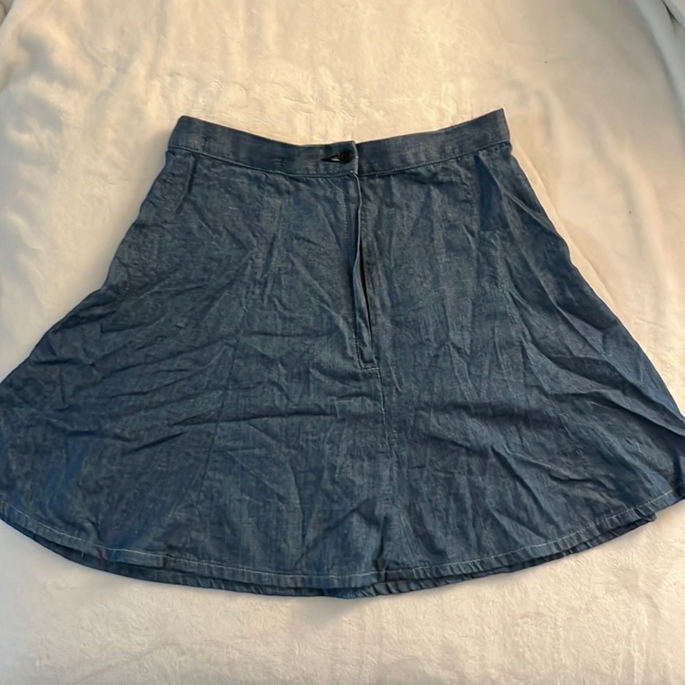 Rag & Bone Suli flare chambray skirt size 27